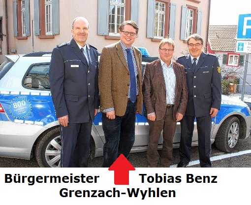 Bürgermeister Tobias Benz Grenzach Wyhlen